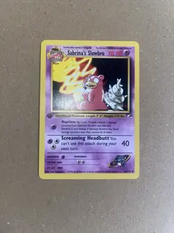 Sabrina's Gastly 97/132 1st Edition Gym Challenge Pokemon Card MINT - Image 2