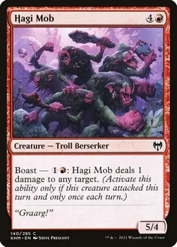 (3x FOIL) HAGI MOB - Kaldheim - MTG Magic the Gathering Card - Image 1