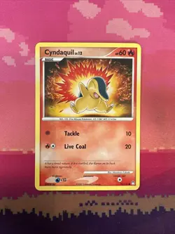 Pokemon Card Cyndaquil Mysterious Treasures Common 79/123 Near Mint - Image 1