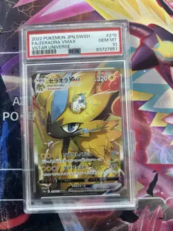 Pokemon Card PSA 10 Zeraora VMAX SAR 219/172 s12a VSTAR Universe Japanese GM - Image 1
