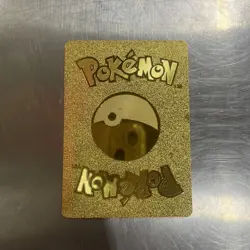 TCG Pokemon Pikachu Gold Foil Card HP70 Fan Art Mint Condition 075/073 - Image 2