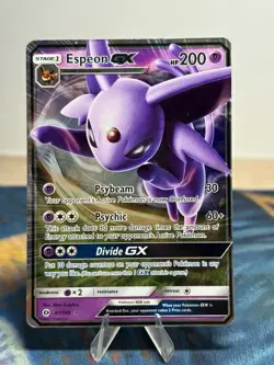 Espeon GX 61/149 Sun & Moon Base Ultra Rare Full Art Pokemon Card MP - Image 1