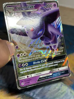 Espeon GX 61/149 Sun & Moon Base Ultra Rare Full Art Pokemon Card MP - Image 4