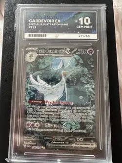 Gardevoir EX SIR Card 233/091 Paldean Fates Ace 10 Gem Mint Pokemon Card - Image 1