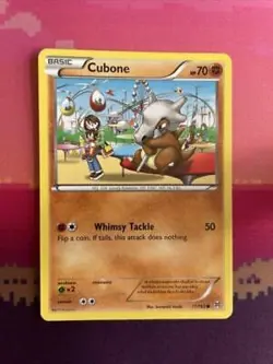 Pokemon Card Cubone Breakthrough Common 77/162 Near Mint - Image 1