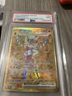 Pokemon TCG Cinderace EX 163 Scarlet & Violet Promo Holo Card PSA 9 Mint - Image 2