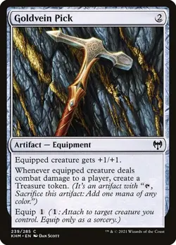 (1x FOIL) GOLDVEIN PICK - Kaldheim - MTG Magic the Gathering Card - Image 1