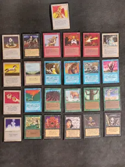 Lot 25 Beta Cards 1993 MTG Vintage old school magic !!! - Image 1