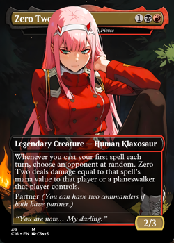 Custom Foil Custom sticker on bulk MTG Commander - tim*the*enchanter - Image 1