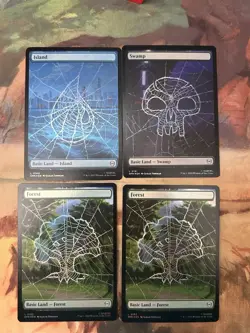 Marvel's Spider-Man Full Art Basic Lands (Foil) NM/M MTG - Image 1