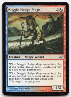 MTG Noggle Hedge-Mage U Eventide 108 LP - Image 1