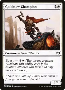 (3x FOIL) GOLDMAW CHAMPION - Kaldheim - MTG Magic the Gathering Card - Image 1
