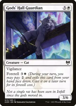 (4x FOIL) GODS' HALL GUARDIAN - Kaldheim - MTG Magic the Gathering Card - Image 1