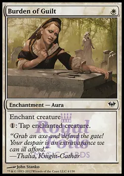 Burden of Guilt 4x FOIL DKA MTG Dark Ascension Common MINT white - Image 1