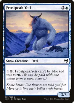 (3x FOIL) FROSTPEAK YETI - Kaldheim - MTG Magic the Gathering Card - Image 1