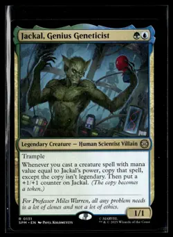 MTG Spiderman - Jackal, Genius Geneticist - Rare - Regular - SPM 131 - - Image 1