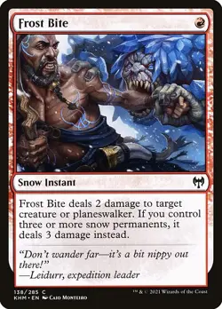 (2x FOIL) FROST BITE - Kaldheim - MTG Magic the Gathering Card - Image 1