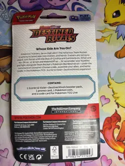 Pokemon Destined Rivals Checklane Blister-Eevee Promo-Factory Sealed - Image 2