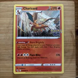 Pokemon TCG Charizard Pokemon Go 010/078 Reverse Holo Rare Mint Condition - Image 1