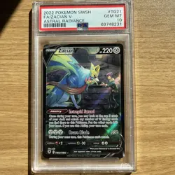 PSA 10 POKEMON SWORD & SHIELD ASTRAL RADIANCE #TG21 FULL ART/ZACIAN V - Image 1