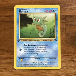 Horsea 1st Edition Fossil 49/62 WOTC Vintage Pokemon 1999 - Image 1