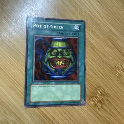 Yugioh! Pot of Greed LOB-119 Rare Unlimited HP - Image 1