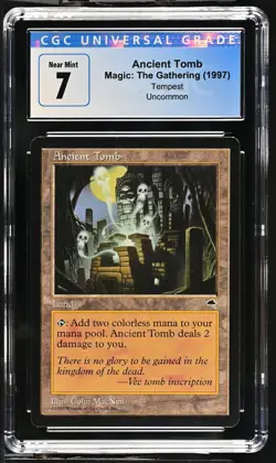 ANCIENT TOMB Tempest CGC 7 Vintage MTG [Nostalgium] - Image 1