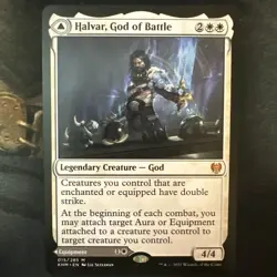 [1x] Halvar, God of Battle Sword of the Realms Near Mint, English Kaldheim MT - Image 1