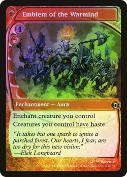 Future Sight MTG FOIL Emblem of the Warmind Magic - Image 1