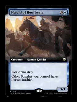 Herald of Hoofbeats (Extended Art) 109 R Commander: March of the Machine - Image 1
