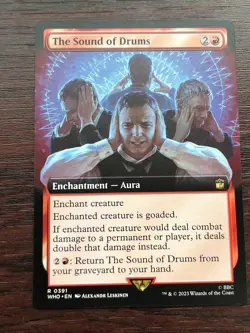1x BORDERLESS THE SOUND OF DRUMS - Doctor Who - MTG - Magic the Gathering - Image 1