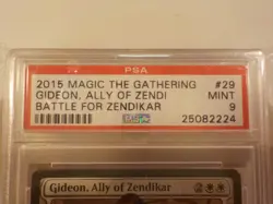 E A510 Magic The Gathering Gideon Ally of Zendikar Battle for Zendikar PSA 9 - Image 2