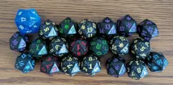 MTG 20-SIDED LIFE COUNTER DICE COMPLETE SET of 20 Bloomburrow BLB - Image 1