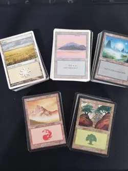 200 Vintage MTG Basic LAND lot 40 Of Each Type - Image 1