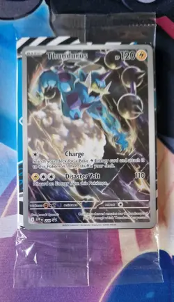 Pokemon Thundurus SVP 209 Center Sealed Black Bolt Promo NM-Mint - Image 1