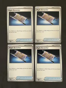 4x Night Stretcher Non-Holo 061/064 Pokemon Shrouded Fable Item English - Image 1
