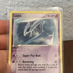 Lugia 2/17 POP Series 5 Holo Rare Pokemon Card w/ Swirl - Played - Image 4
