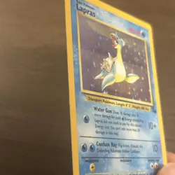 Pokemon Lapras 10/62 Fossil Unlimited Holo Vintage WOTC MP - Image 4