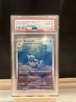 Pokemon TCG Scarlet and Violet 151 Mew en Wartortle Card 171/165 PSA 10 Gem Mint - Image 1
