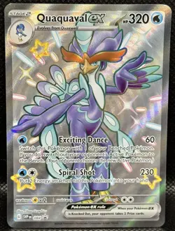 Quaquaval ex SVP084 Paldean Fates Holo Rare Promo Pokemon Card - Image 1