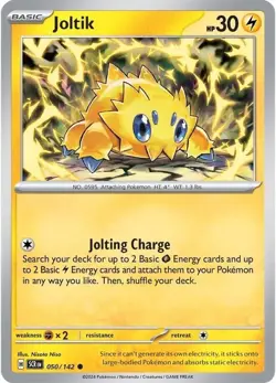 4x Pokemon TCG Joltik 050/142 - Scarlet&Violet Stellar Crown SCR Common Playset - Image 3