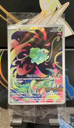Pokemon Sealed Bulbasaur 133/132 Pokemon TCG Mega Evolution Stamped Promo - Image 1