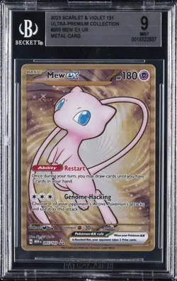 2023 POKEMON S&V 151 ULTRA-PREMIUM COLLECTION METAL CARD MEW EX UR BGS 9 - Image 1