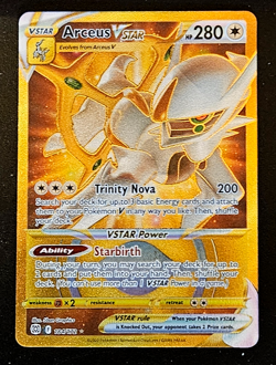 Pokemon ARCEUS VSTAR #184 Brilliant Stars Holo Rare Full Art NM/M+ - Image 1