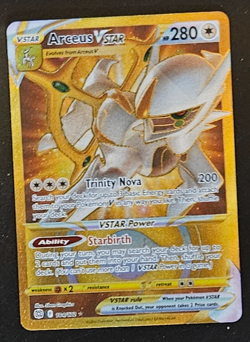 Pokemon ARCEUS VSTAR #184 Brilliant Stars Holo Rare Full Art NM/M+ - Image 2