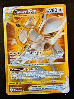 Pokemon ARCEUS VSTAR #184 Brilliant Stars Holo Rare Full Art NM/M+ - Image 3