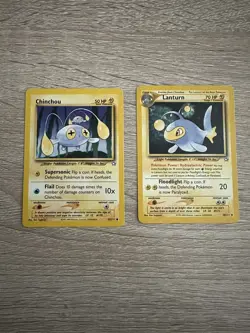 Pokemon Cards Chinchou Lantern Neo Genesis Set With Bonus Gift - Image 1