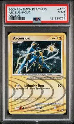 2009 POKEMON PLATINUM ARCEUS #AR6 ARCEUS-HOLO PSA 9 - Image 1