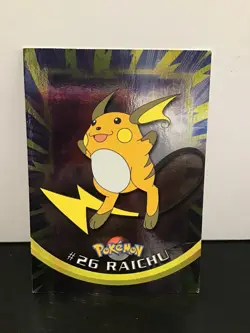 1999 Topps Pokemon Raichu #26 Foil TV Animation Edition - Image 1