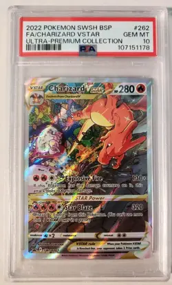 Pokemon Charizard VSTAR SWSH262 SWSH: Ultra-Premium Collection Promo PSA 10 - Image 1